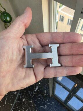 Hermes Constance H Belt Buckle 32mm Silver Hardware w/ Dust Bag